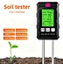 Auto temperature soil moisture meter